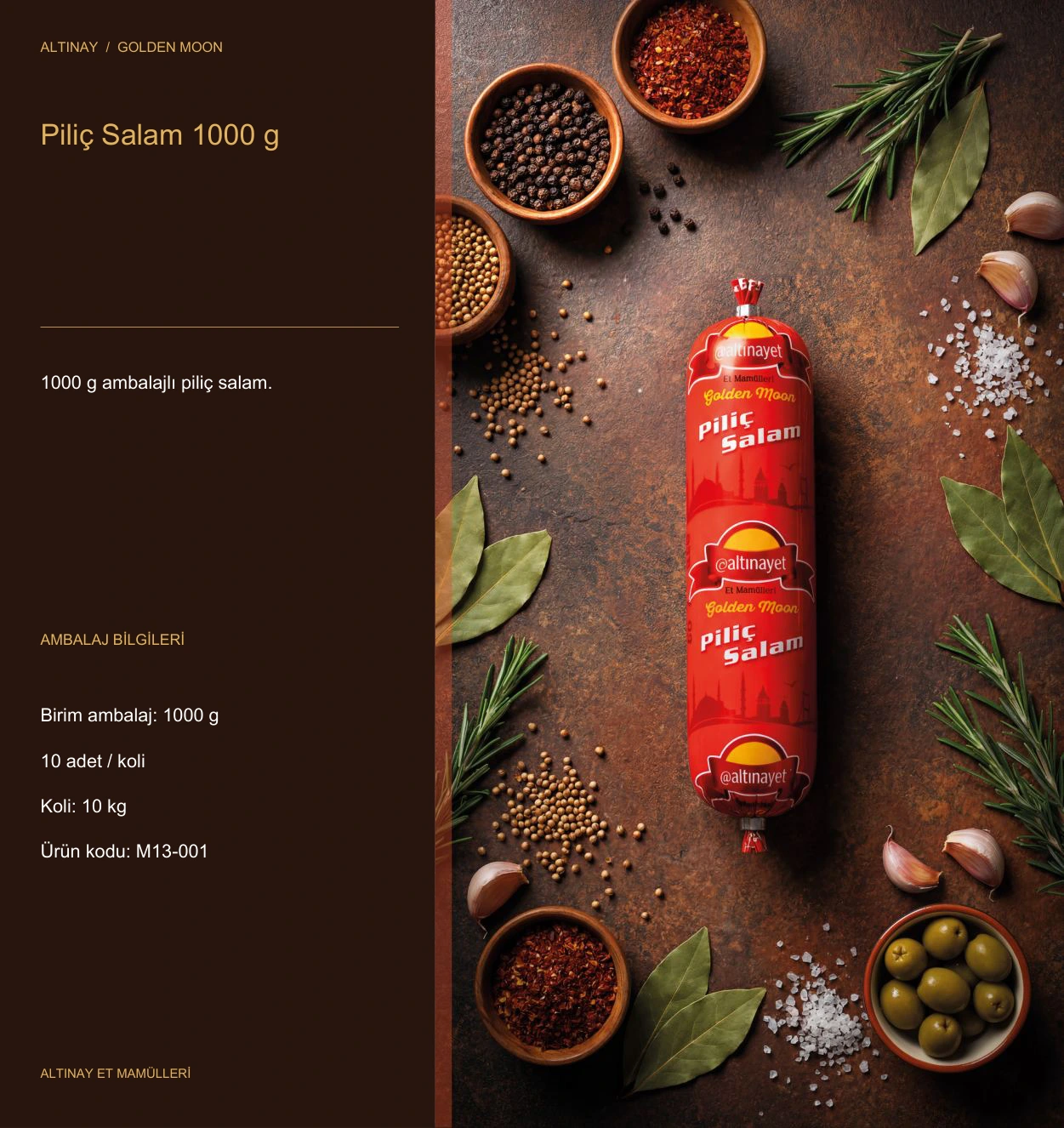 Piliç Salam 1000 g — Golden Moon ürün görseli