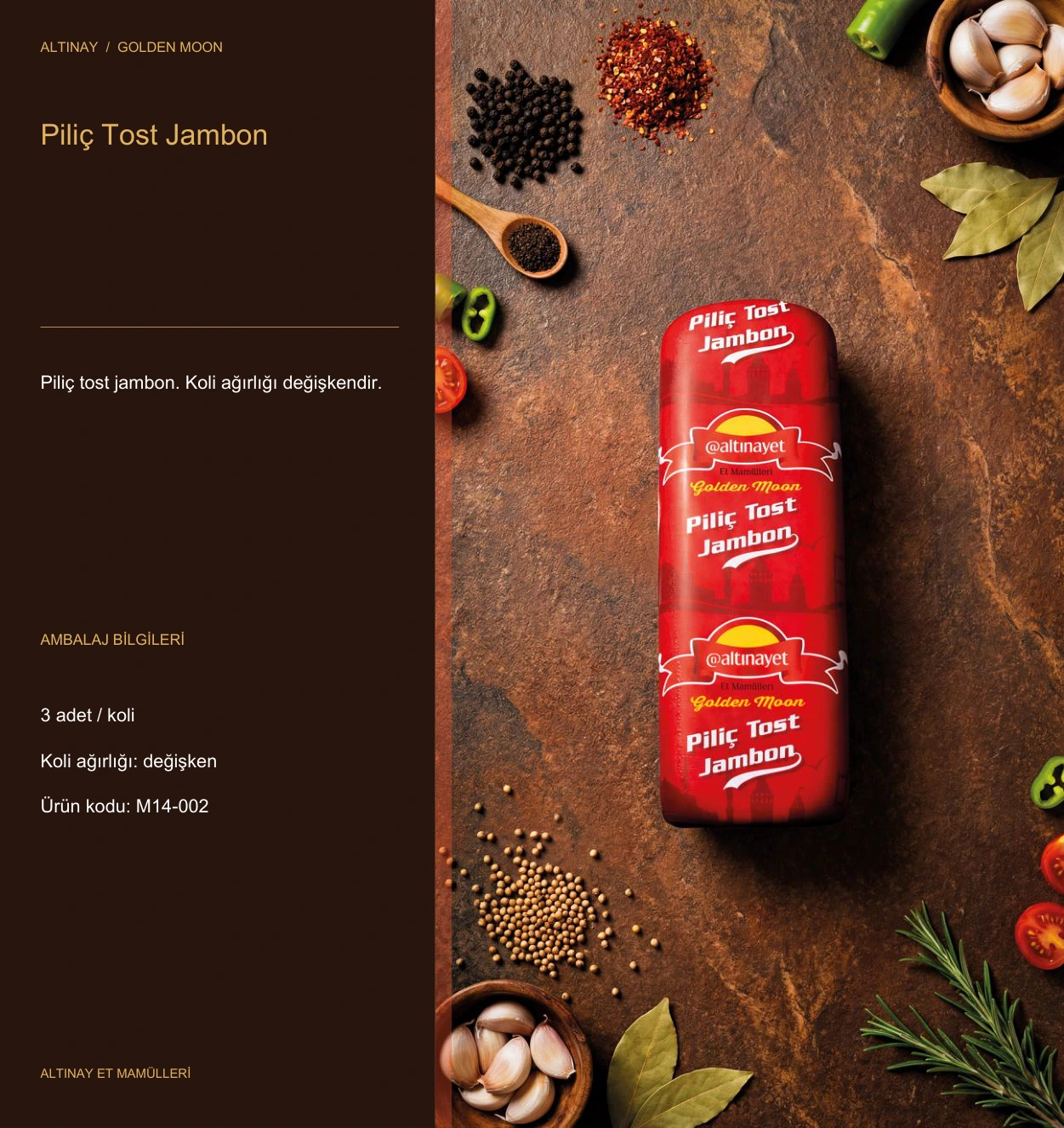 Piliç Tost Jambon — Golden Moon ürün görseli